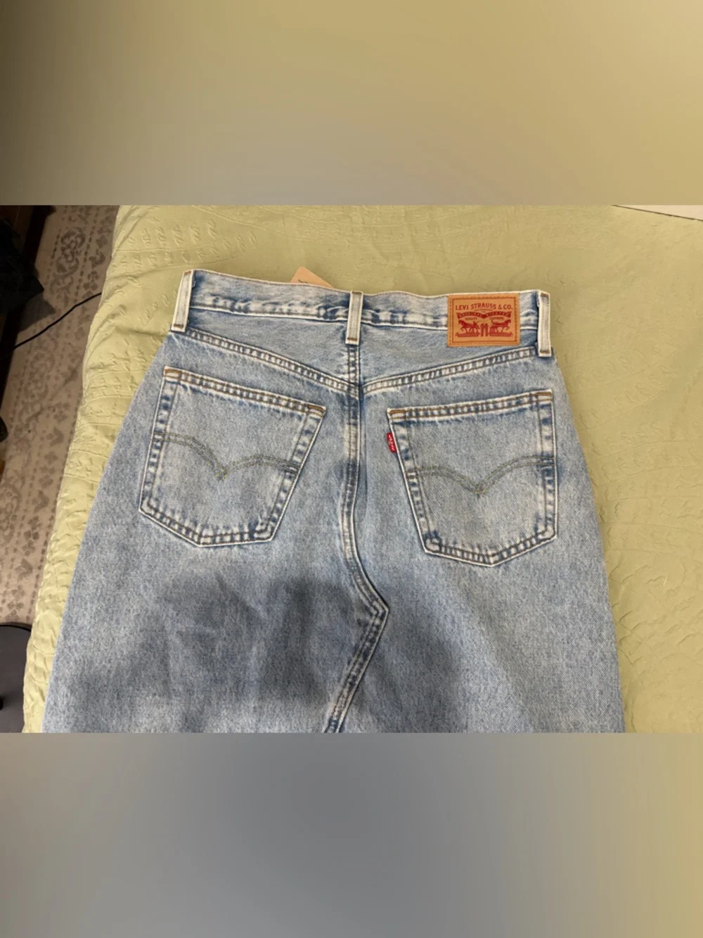 Levi's Light Blue Denim Maxi Skirt Size 26